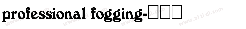 professional fogging字体转换